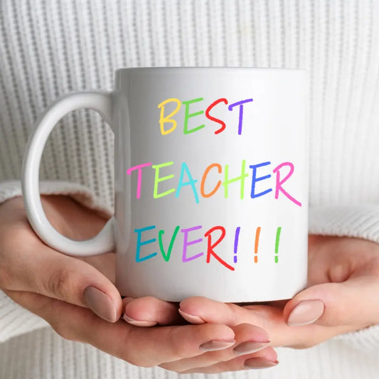 Best Teacher Ever colourful
