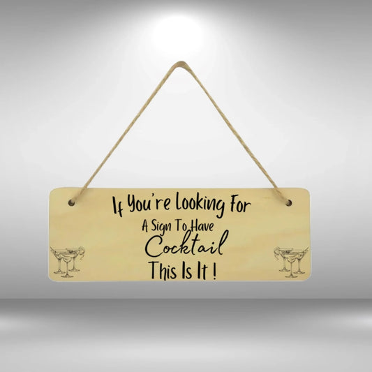Cocktail sign